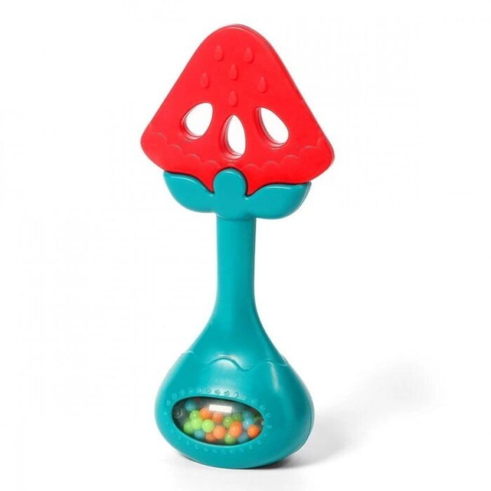 Прорізувач для зубів розвиваючий з брязкальцем *Кавунчик*  *BabyOno* - Зображення 1