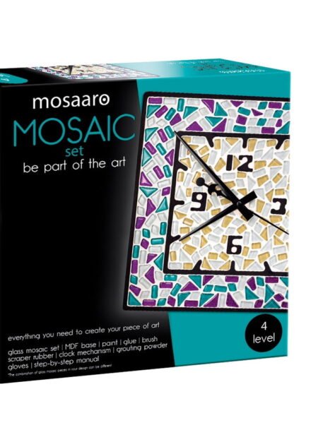 Mosaic set. Square clock  MA4002