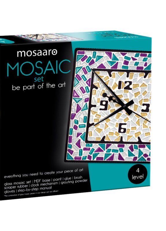 Mosaic set. Square clock  MA4002