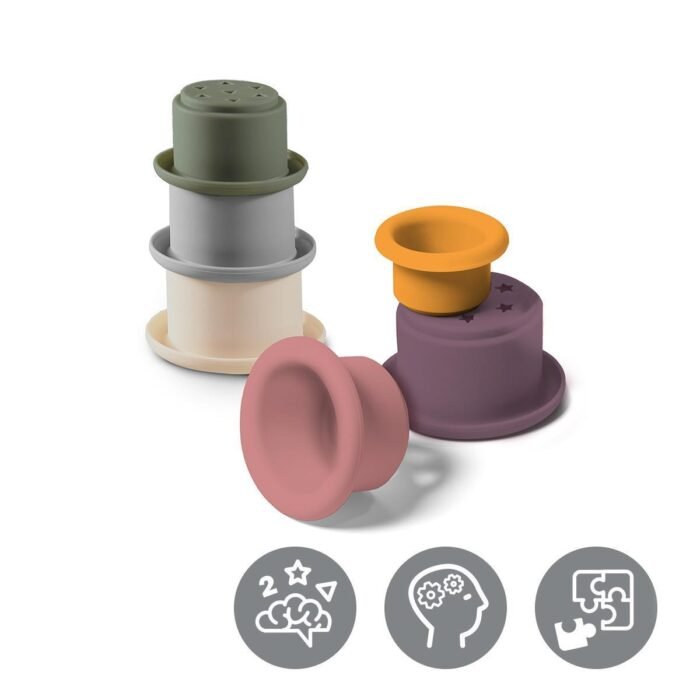 Силіконові розвиваючі іграшки *Чашка в чашці* / Babyono - Зображення 1