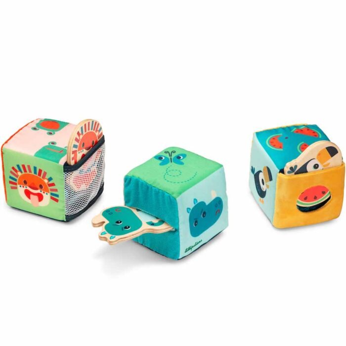 Набір м'яких кубиків Lilliputiens Джунглі (83301) - Зображення 1