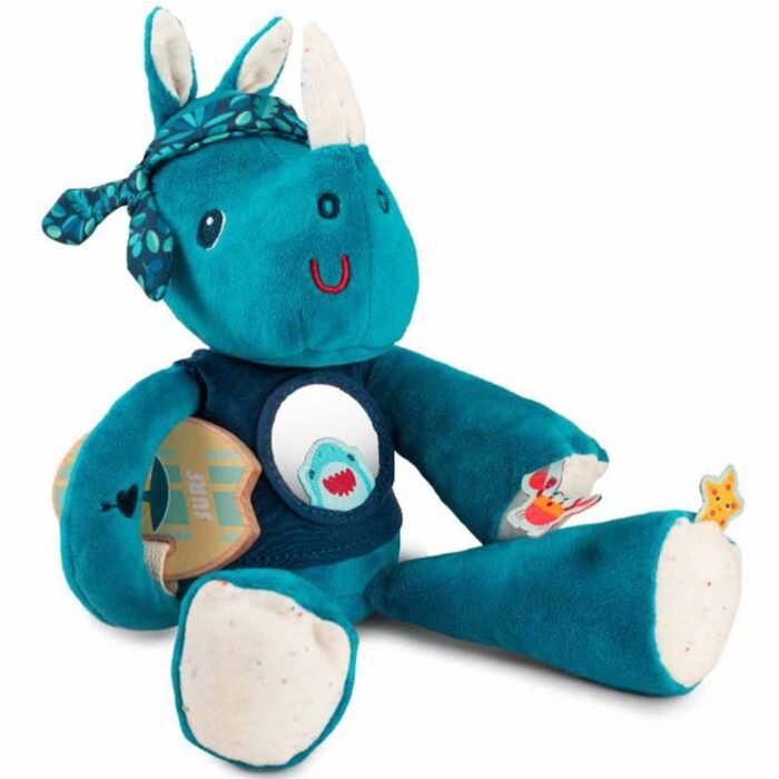 Іграшка з розвиваючими елементами Lilliputiens Носоріг Маріус (83345) - Зображення 1