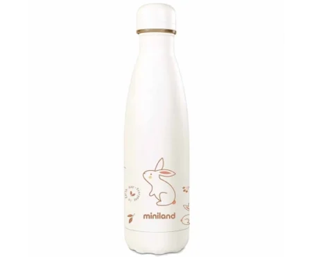 Термобутылочка Miniland Natur bottle bunny