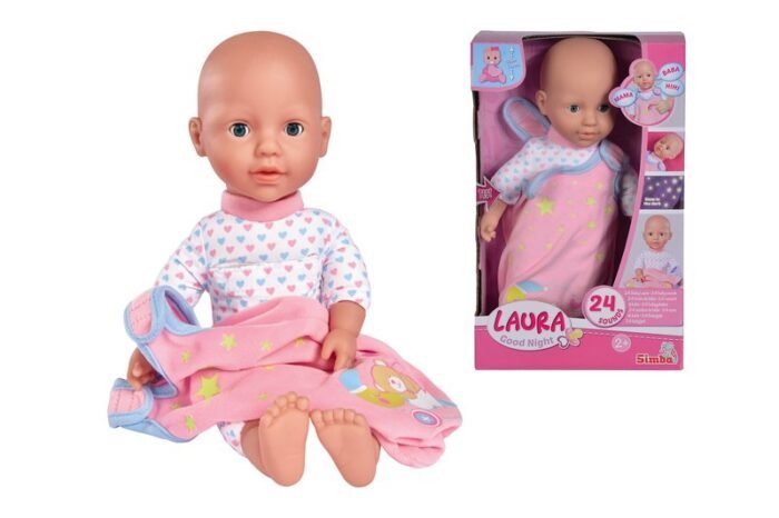 Інтерактивний пупс *Лаура. На добраніч*, що розмовляє, з флуор. еф., 24 зв. еф., 30см, 2+ - Зображення 1