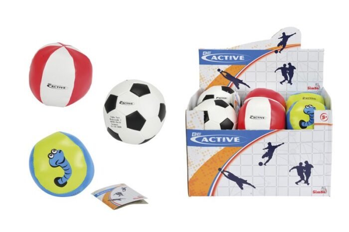 М'яка кулька *Спорт*, 10 см, дисплей 12 шт, 3 види, 3+ - Зображення 1