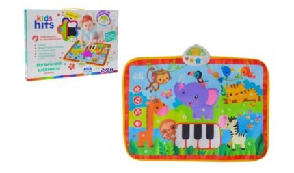 Килимок муз. Kids Hit  арт. KH04-003 (24шт) Зоопарк, батар. у комплекті, звуки тварин, вірши,мелодіі, р-р килимка 70*50см, короб. 38*26*4см