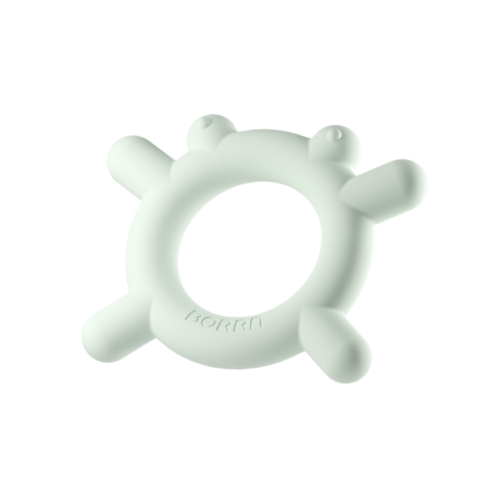 photoimg_838036240 Силіконовий прорізувач - Жабка, колір злений - Зображення 1