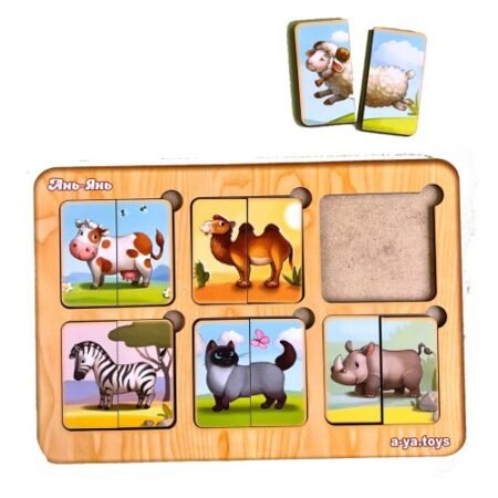 Сортер-пазл *Дивовижні тваринки* (mini)