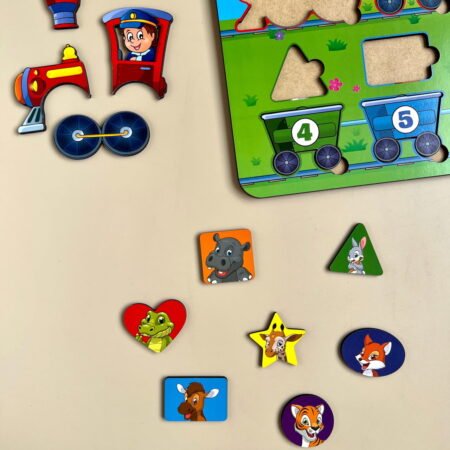 Сортер *Паровоз - геометричні фігури* - Зображення 3