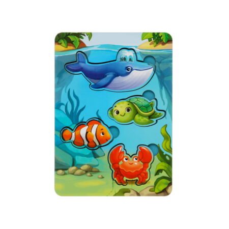 Вкладиші *Морські тварини - 2* (фон з підказкою)