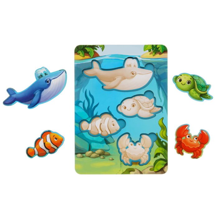 Вкладиші *Морські тварини - 2* (фон з підказкою) - Зображення 2