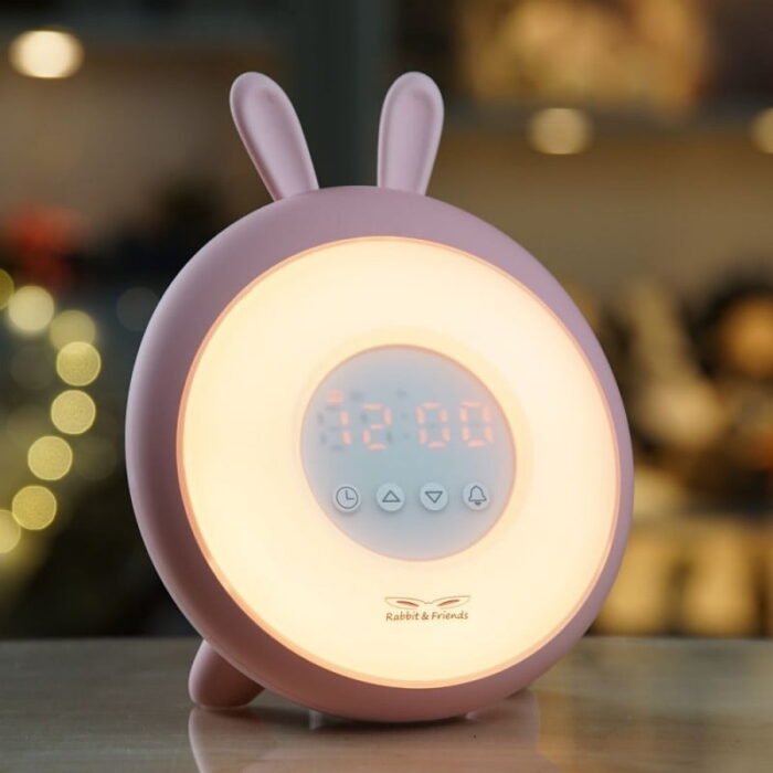 Лампа-будильник *Зайчик* рожевий - Зображення 2