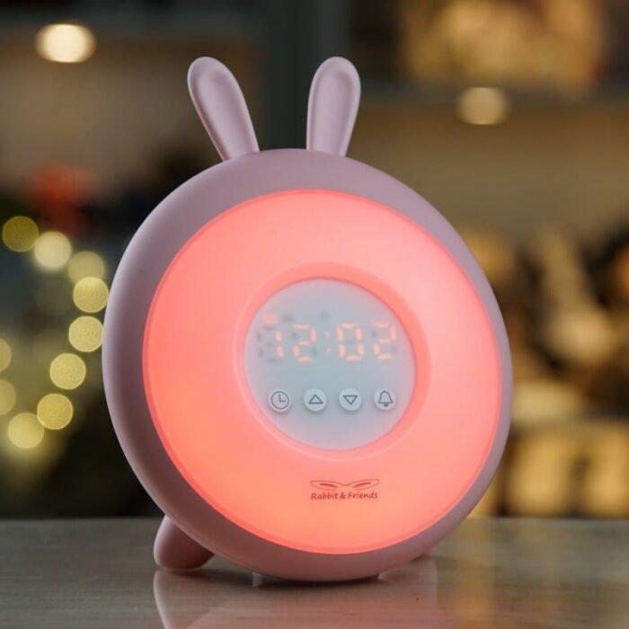 Лампа-будильник *Зайчик* рожевий - Зображення 3