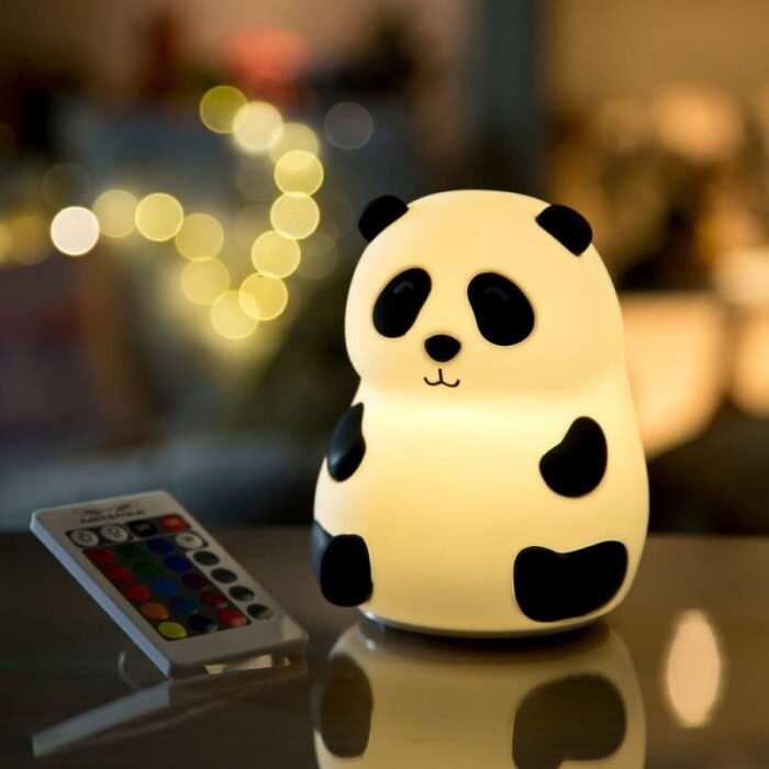 Силіконовий світильник *Панда* з динаміком біла - Зображення 2