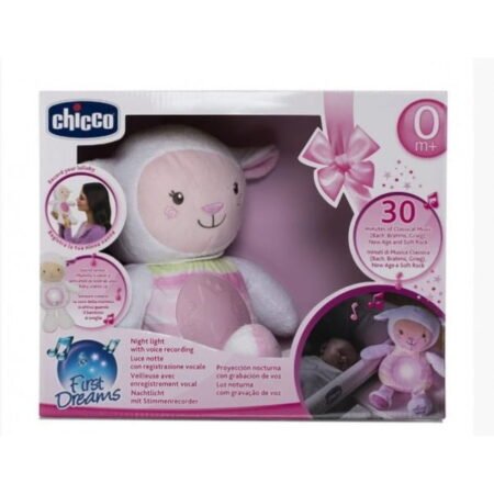 CHICCO Нічник  овечка світло-рожева, 74365