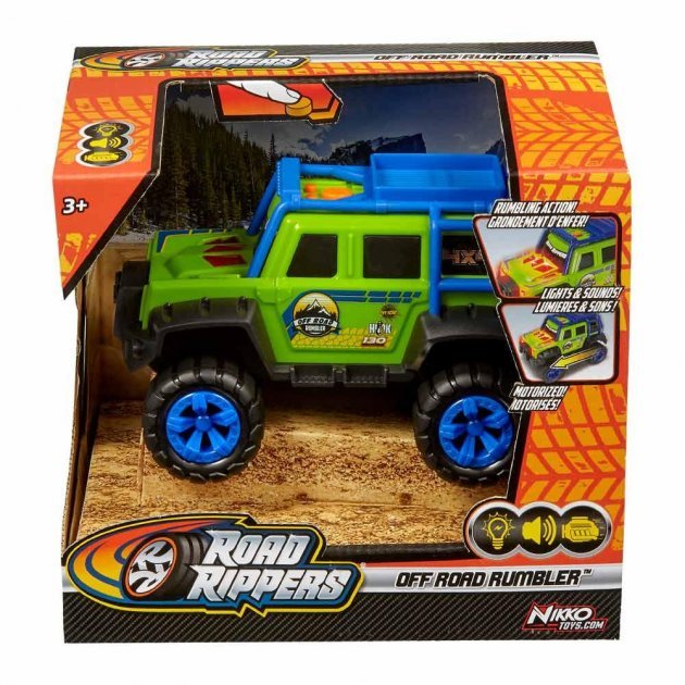 162015917 Машинка іграшкова - Off Road Rumbler ™ Forest Green, рух, світло та звук - Зображення 1