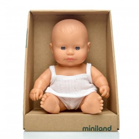 Кукла-пупс 32 см в белье , девочка-европейка Miniland
