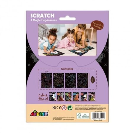 6004129 Набір для творчості, скретч-арт *Чарівні пегаси*, 4 розмальовки - Зображення 2