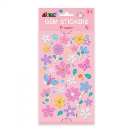 6004180 Набір наліпок, діамантові стрази *Квіти*