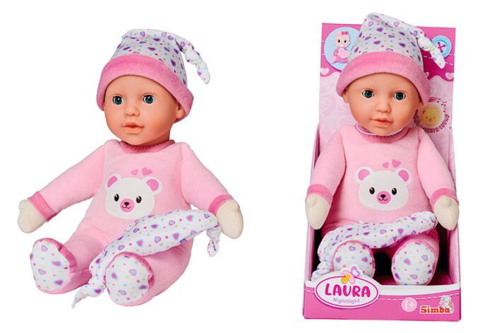 Інтерактивний пупс *Лаура. Колискова* зі світл. ефектом та мелодією, 30 см, 12 міс.+ - Зображення 1
