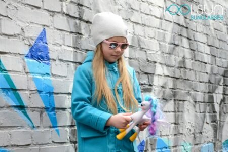 Дитячі сонцезахисні окуляри Koolsun ніжно-рожеві серії Wave (Розмір: 1+) - Зображення 3