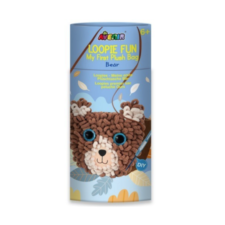 6004076 Набір для творчості 2 в 1, в'язання гачком та шиття сумочки *Ведмежатко*