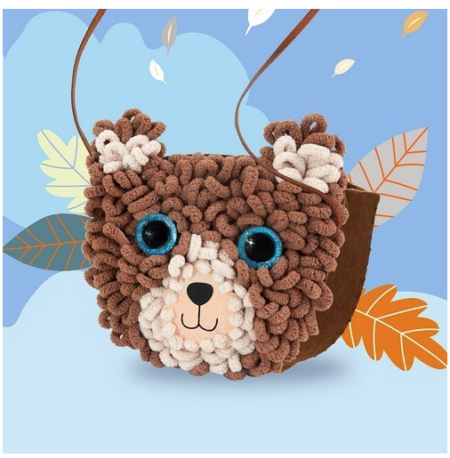 6004076 Набір для творчості 2 в 1, в'язання гачком та шиття сумочки *Ведмежатко* - Зображення 3