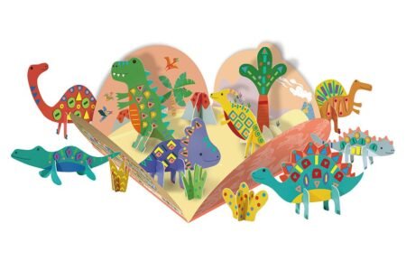 6004149 Набір для творчості, аплікація з наліпками *Диносвіт*, 8 аркушів - Зображення 3