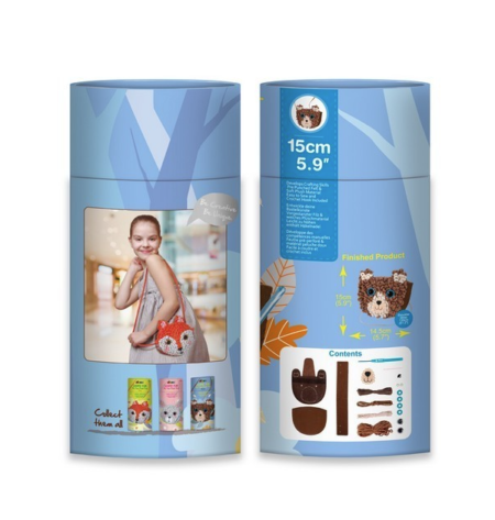 6004076 Набір для творчості 2 в 1, в'язання гачком та шиття сумочки *Ведмежатко* - Зображення 2