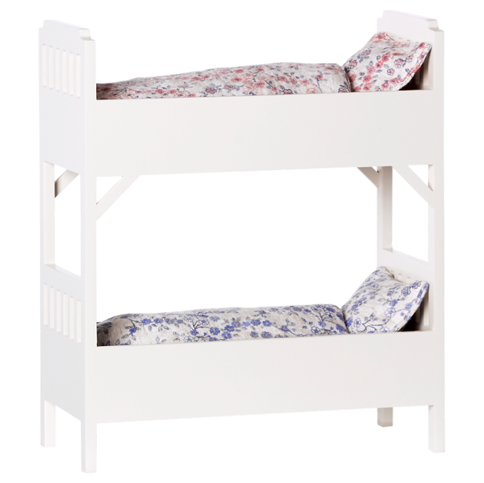 Аксесуар для ляльки - Двох'ярусне ліжко, біле Maileg - Зображення 1