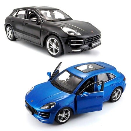 Автомодель - PORSCHE MACAN (черный, белый 1:24)