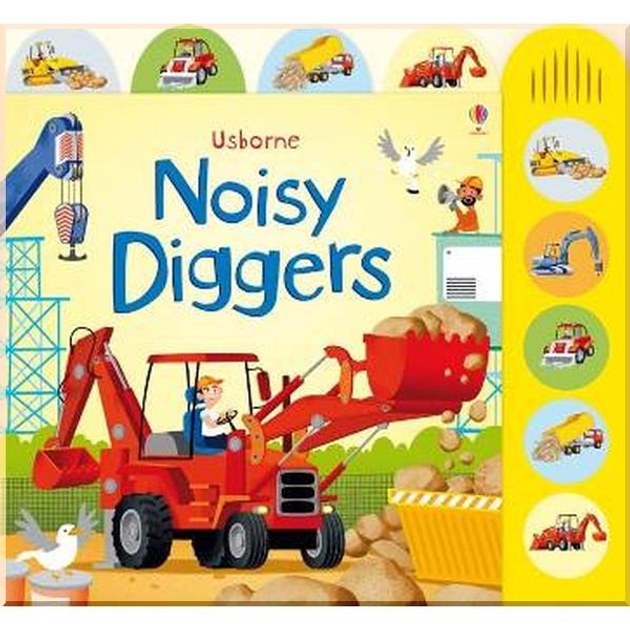 1 Книга видавництва Usborne Noisy diggers - Зображення 1