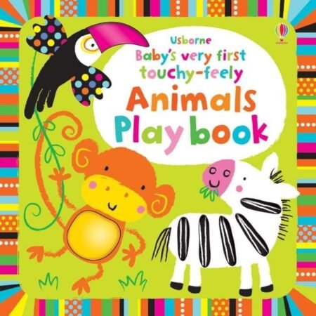 Книга видавництва Usborne Baby's Very First touchy-feely Animals Playbook