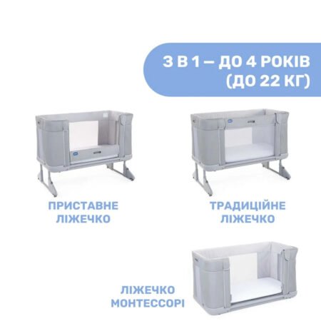 Дитяче ліжко 3 в 1  Next2Me Forever, кол.19 - Зображення 2