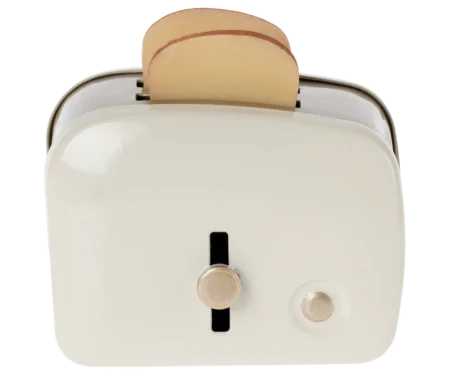 Аксесуари - Мініатюрний тостер і хліб - Білий - Зображення 2