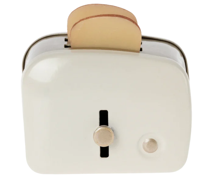 Аксесуари - Мініатюрний тостер і хліб - Білий - Зображення 2