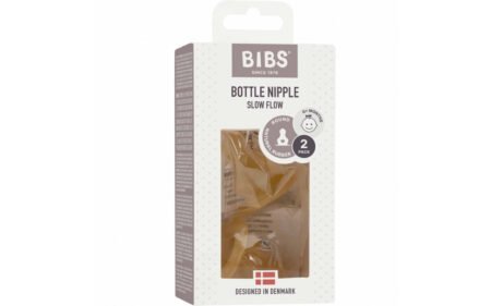 Змінна соска для бутилочки 5000030 BIBS Bottle Nipple 2 PACK Latex Slow Flow