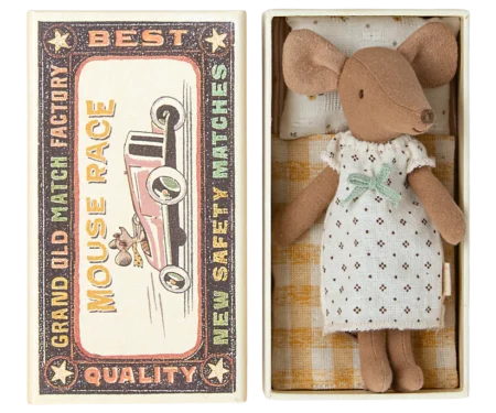 Мишка старша сестра в сірниковій коробці Maileg