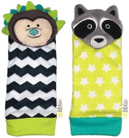 bbluv -Duo-Розвиваючі шкарпетки з бряцкальцями  Їжачок і єнот
