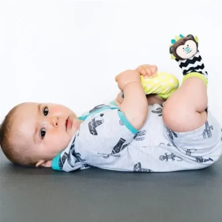 bbluv -Duo-Розвиваючі шкарпетки з бряцкальцями  Їжачок і єнот - Зображення 2