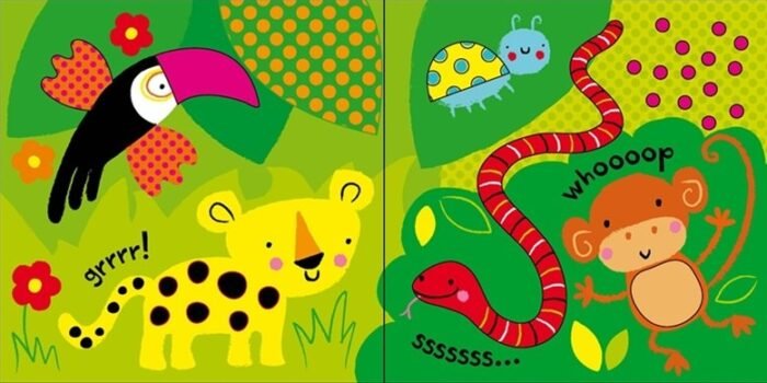 Книга видавництва Usborne Baby's Very First touchy-feely Animals Playbook - Зображення 4