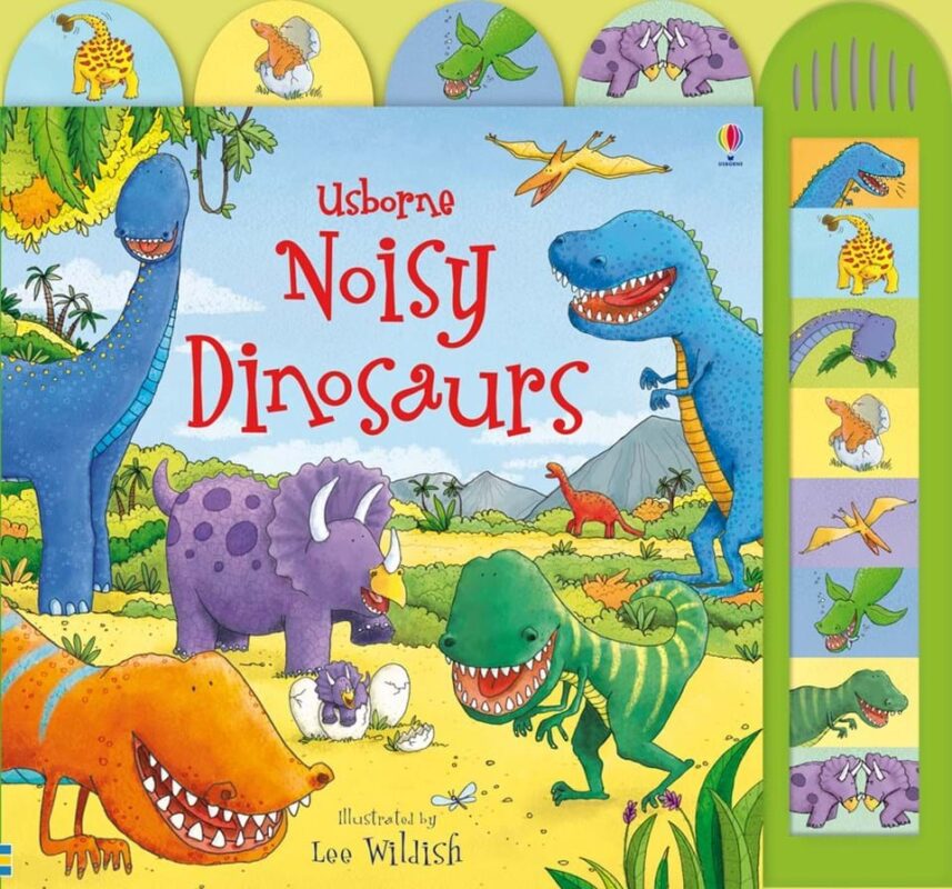 Інтерактивна книга зі звуковими ефектами Noisy dinosaurs