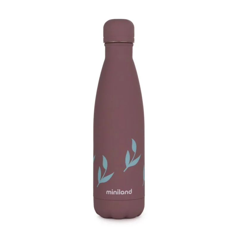 Термобутылочка BOTTLE FLOWERS 500ML, коричневая