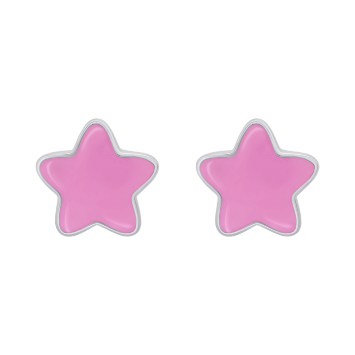 Сережки Зіроньки Рожевий - Зображення 1