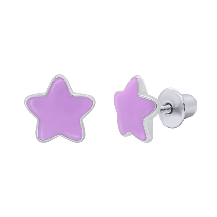 Сережки Зіроньки Фіолетовий - Зображення 2