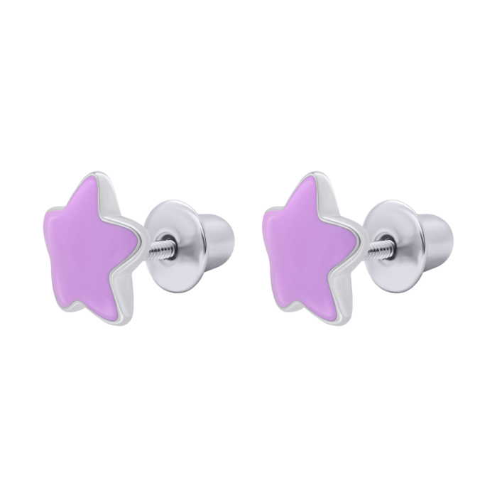 Сережки Зіроньки Фіолетовий - Зображення 3