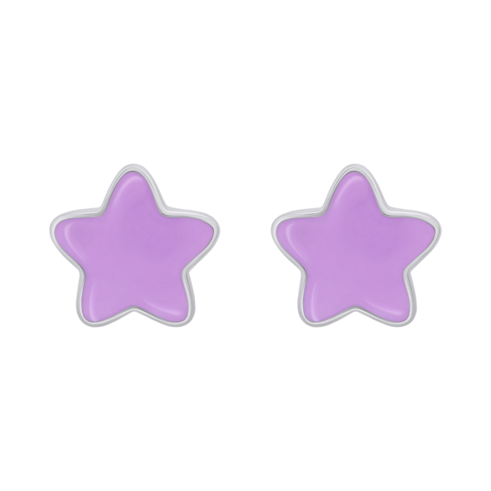 Сережки Зіроньки Фіолетовий - Зображення 1
