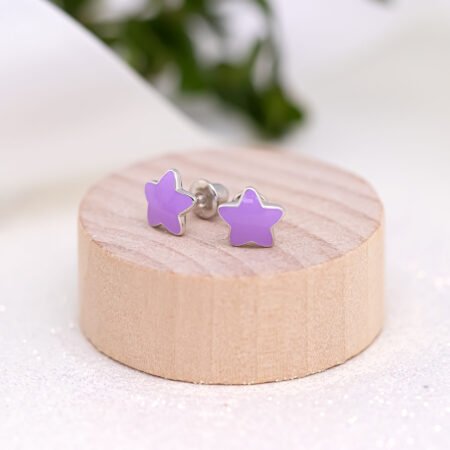 Сережки Зіроньки Фіолетовий - Зображення 4