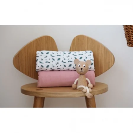 Набір муслінових пелюшок Beaba 120x120 см - принт *Пір'їна* - Зображення 2