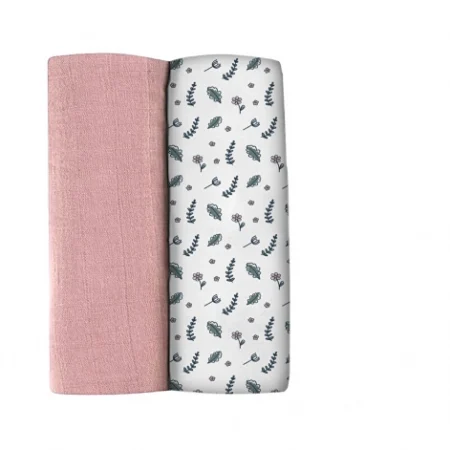 Набір муслінових пелюшок Beaba 120x120 см - принт *Пір'їна*